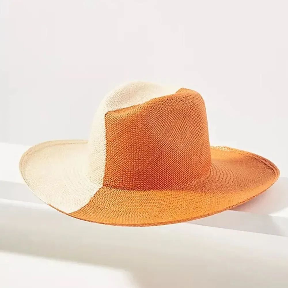 Artesano Two Toned Handmade Straw Hat NWT